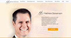 Desktop Screenshot of mathewdickerson.com